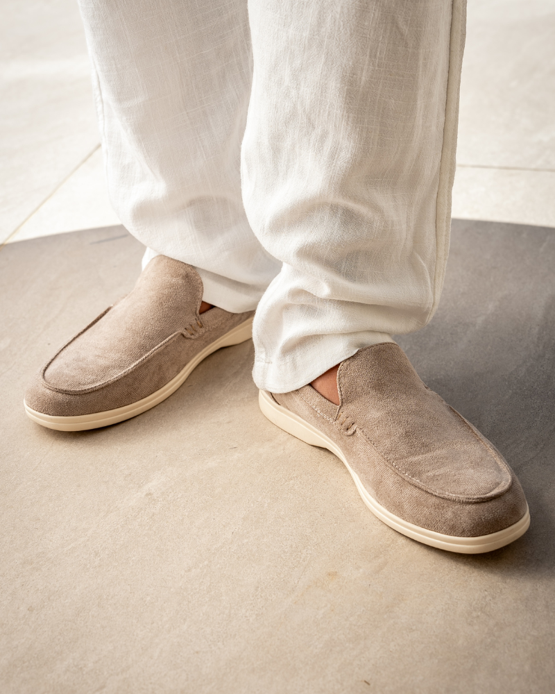 Mocasines de Gamuza Estilo Old Money