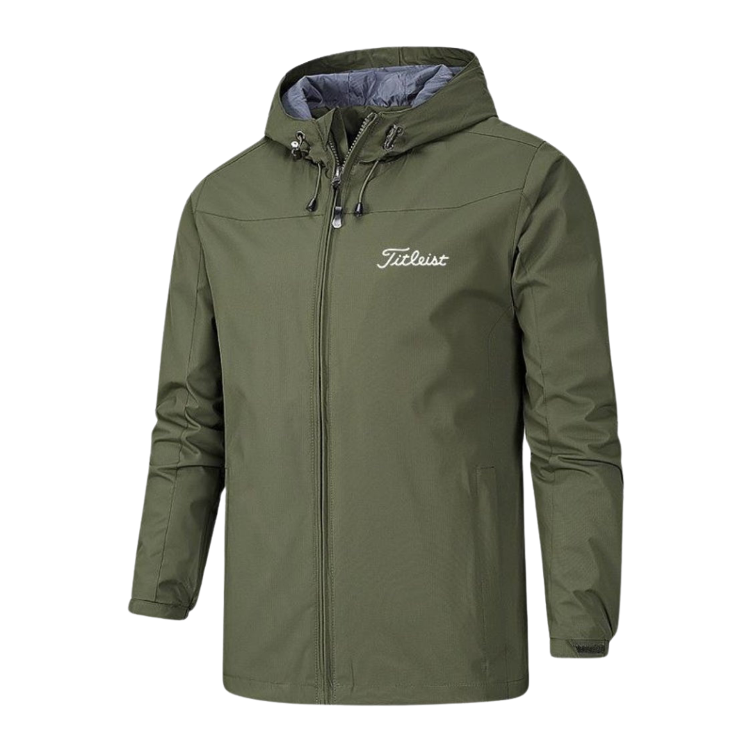 Abrigo impermeable con capucha