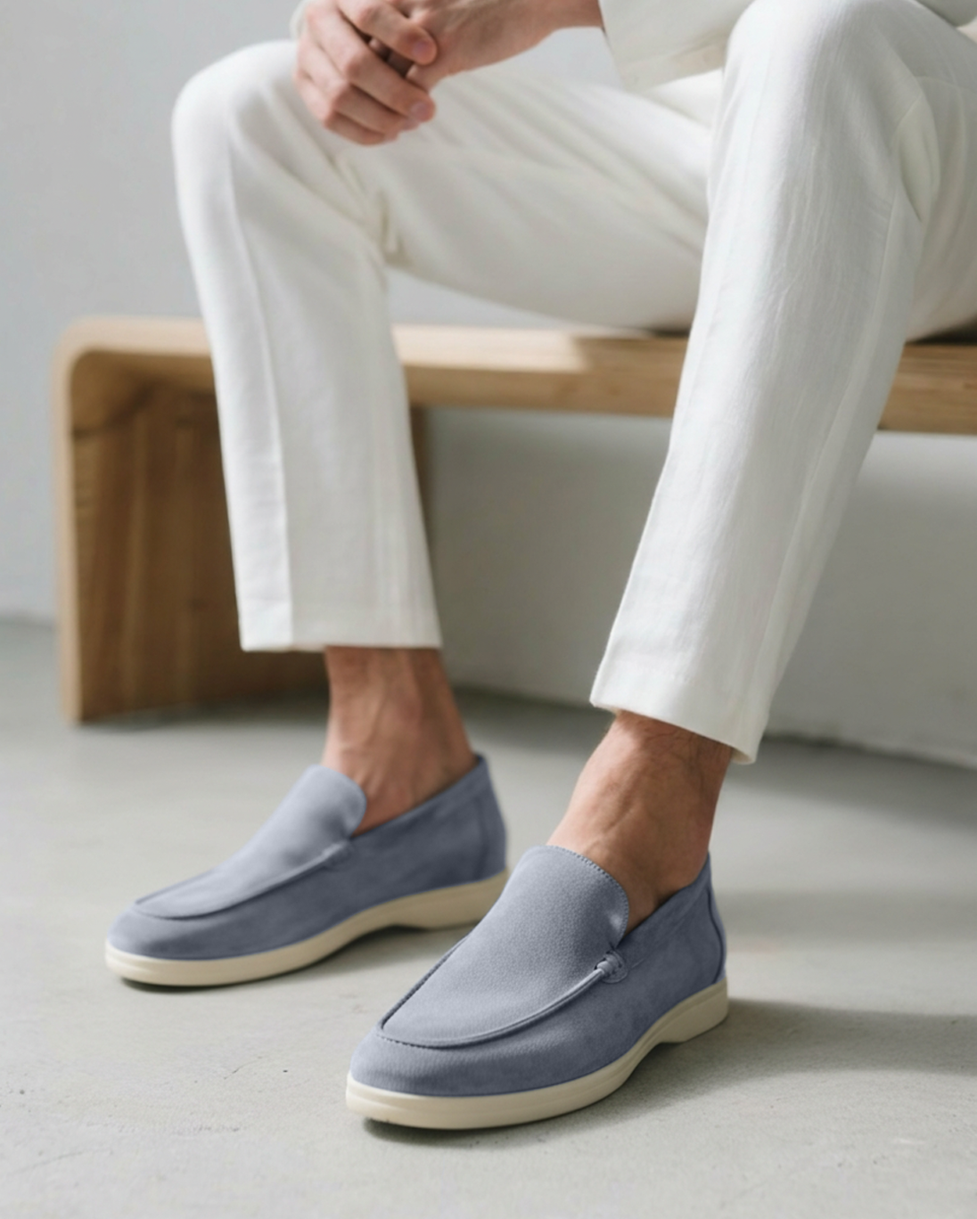 Mocasines de Gamuza Estilo Old Money