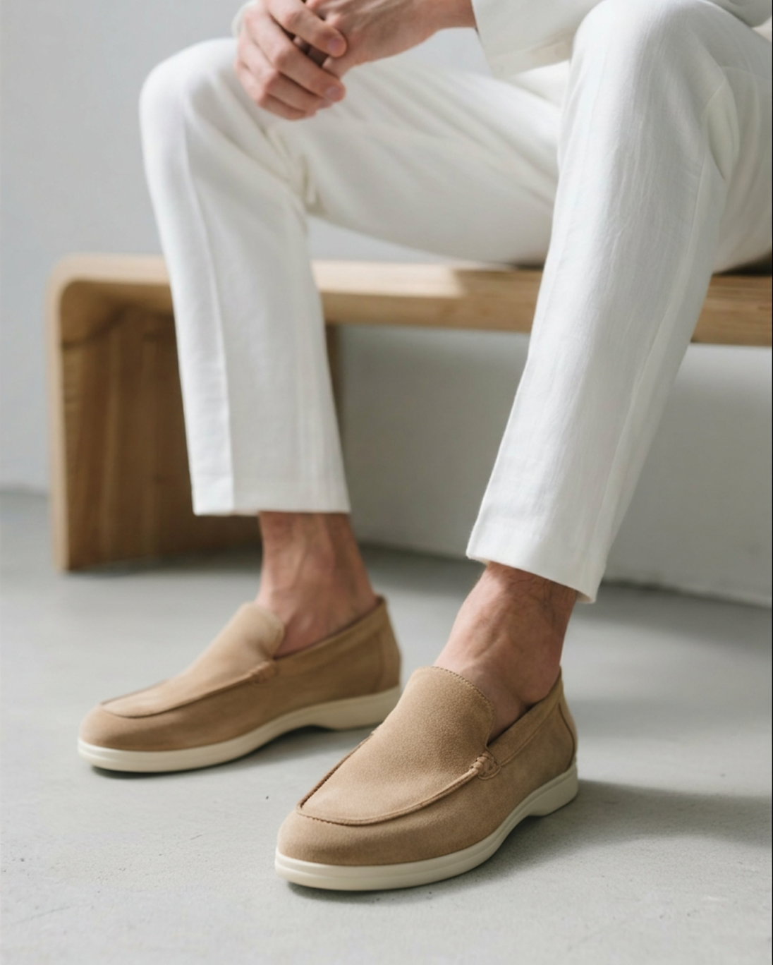 Mocasines de Gamuza Estilo Old Money