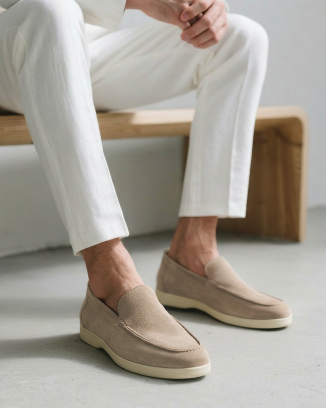 Mocasines de Gamuza Estilo Old Money