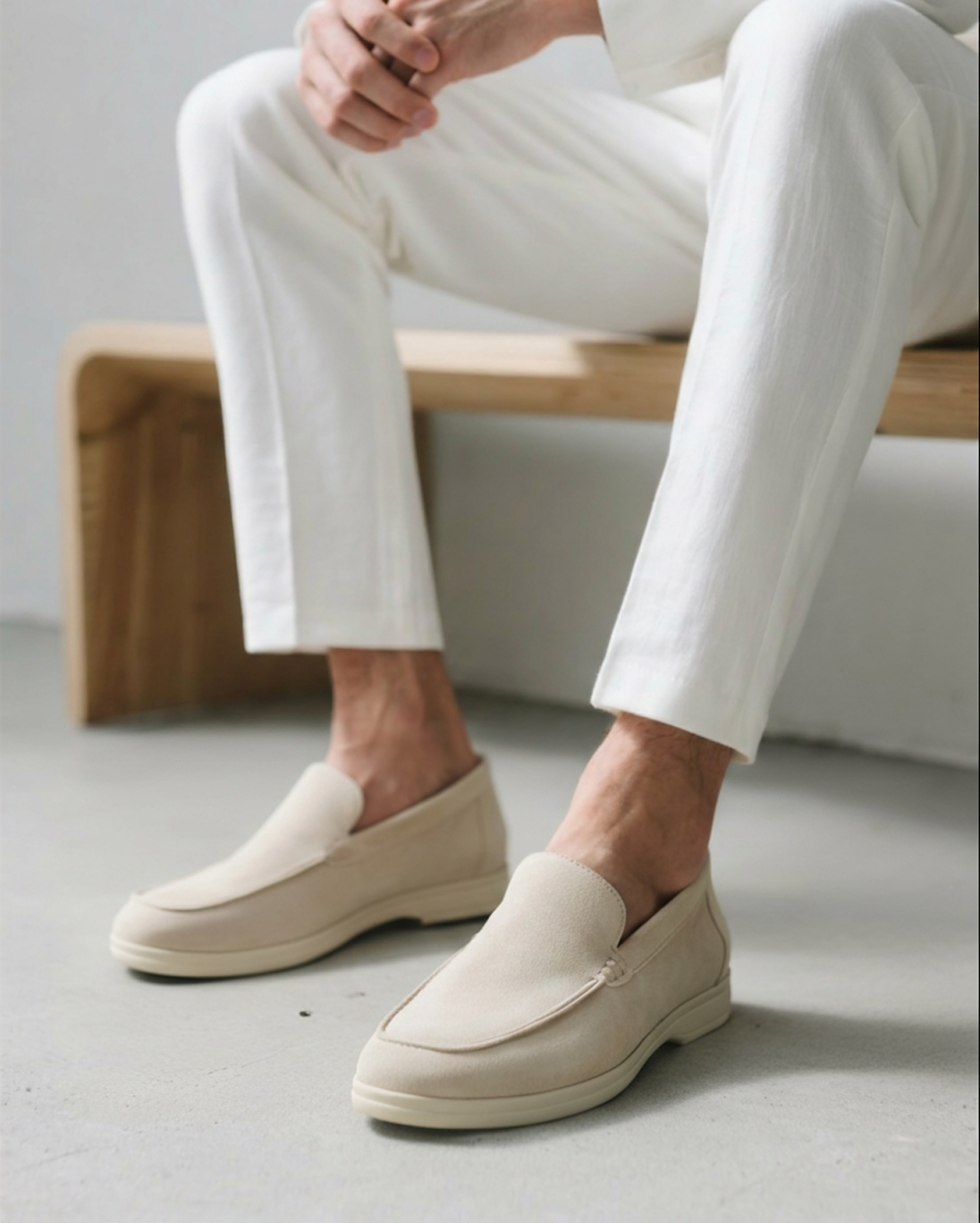 Mocasines de Gamuza Estilo Old Money