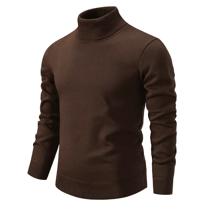 Suéter de cuello alto elegante de algodón
