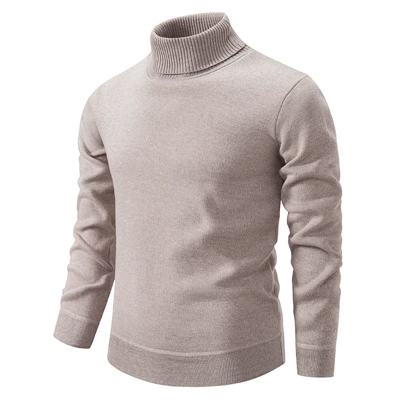 Suéter de cuello alto elegante de algodón