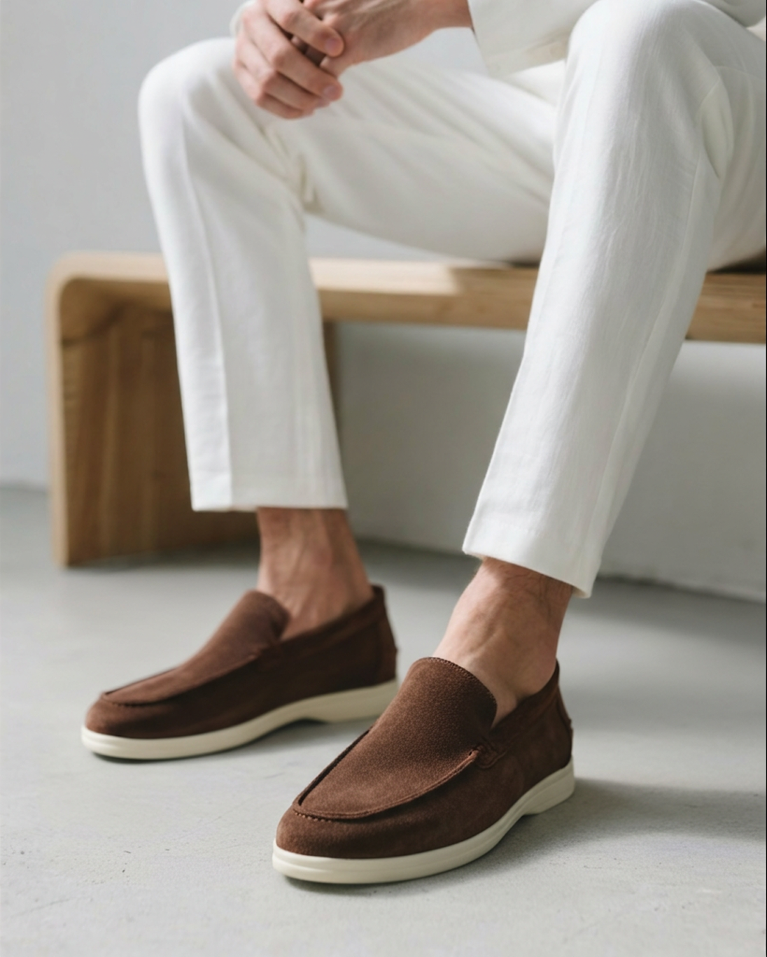 Mocasines de Gamuza Estilo Old Money