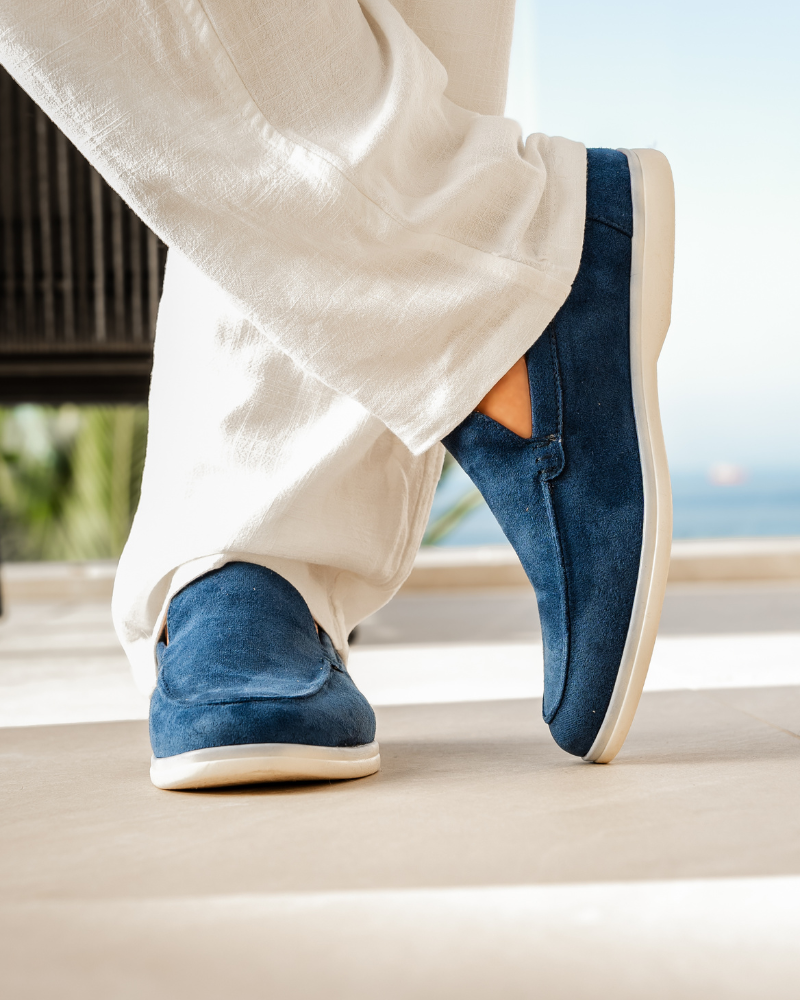 Mocasines de Gamuza Estilo Old Money