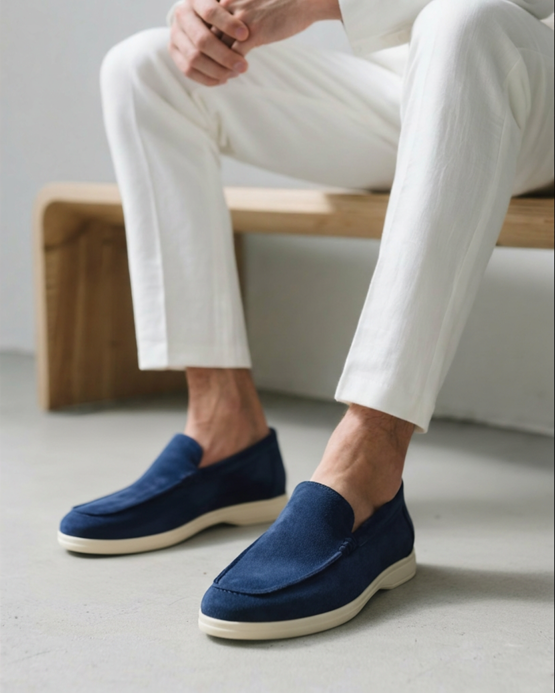 Mocasines de Gamuza Estilo Old Money