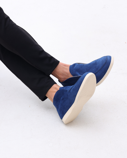 Mocasines de Gamuza Alta Estilo Old Money