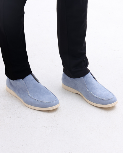 Mocasines de Gamuza Alta Estilo Old Money