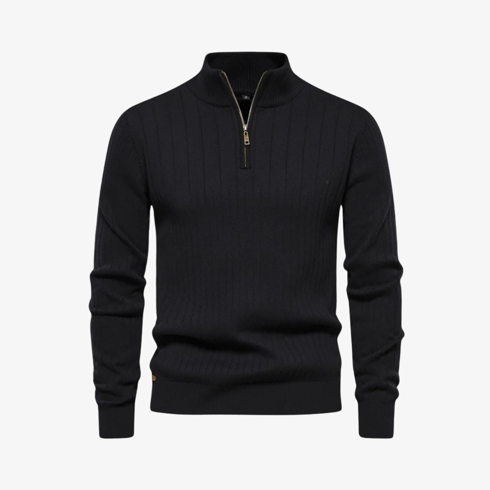 OUTLET™ Rippstrickpullover mit Reißverschluss