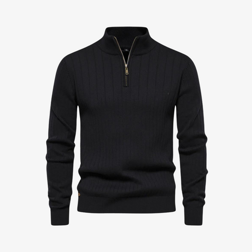 OUTLET™ Rippstrickpullover mit Reißverschluss