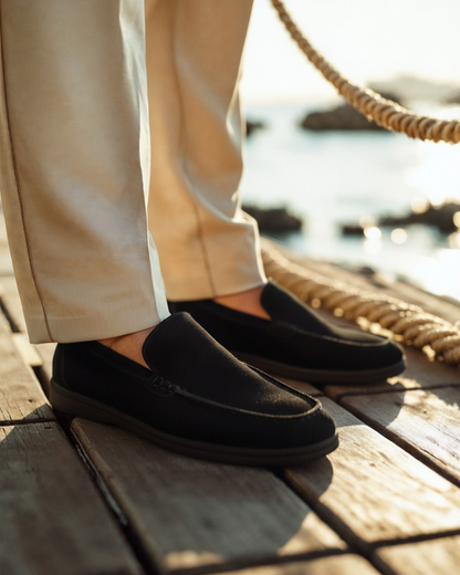Mocasines de Gamuza Premium - Suela Negra
