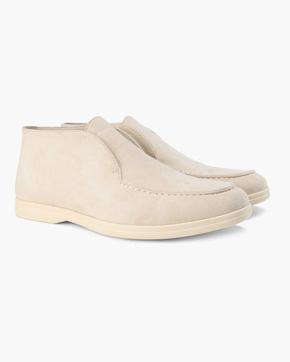 Mocasines de Gamuza Alta Estilo Old Money