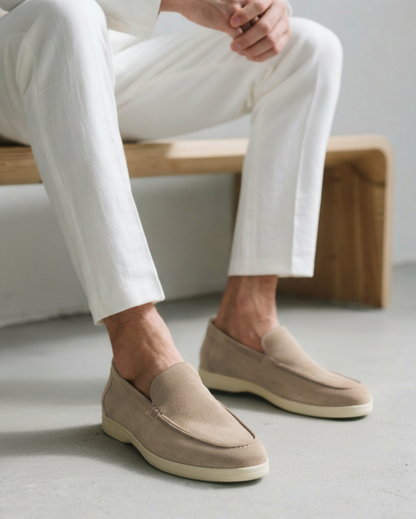 Mocasines de Gamuza Estilo Old Money