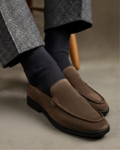 Mocasines de Gamuza Premium - Suela Negra