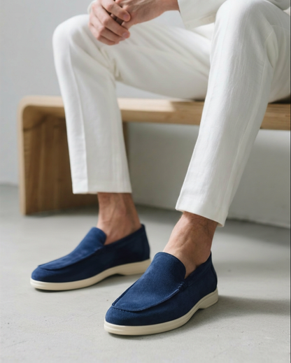 Mocasines de Gamuza Estilo Old Money